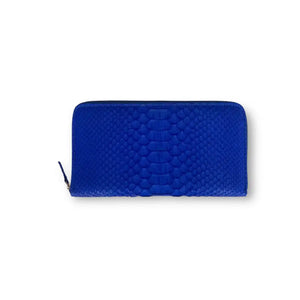 Cartera piel serpiente azul klein, Ltd Edition.