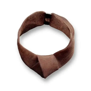 Collar malla Carolina Vigo. - Marrón Glacé.