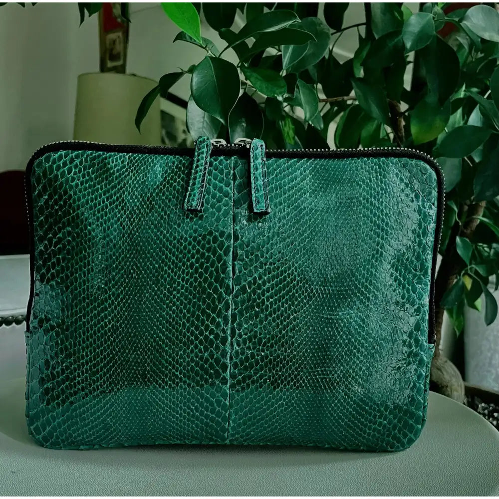 Cartera-funda ipad piel de serpiente -50% última!