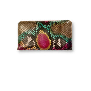 Cartera piel de serpiente130 ltd edition. - Multicolor + Fuxia ltd edition - CARTERA