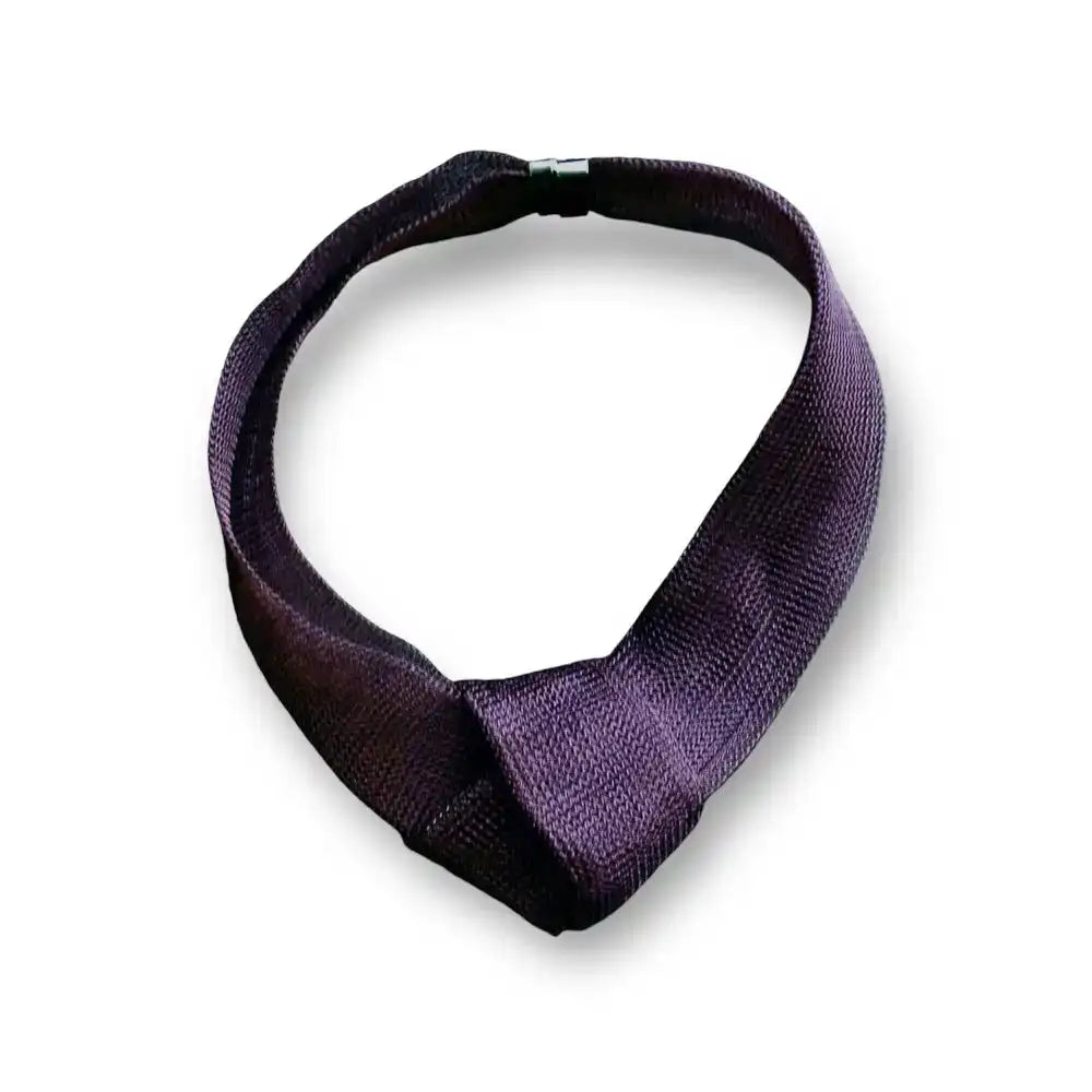 Collar malla Carolina Vigo. - Morado