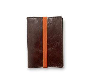 Portefeuille homme en cuir marron. Icône 950